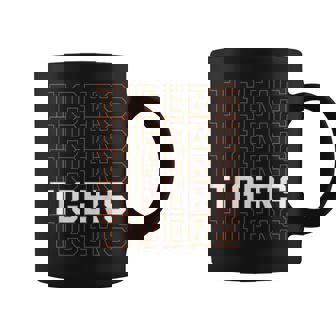 Vintage Tigers School Sports Name For Men Women Kids Graphic Print Coffee Mug - Monsterry