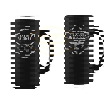 Vintage Wranglers Western Deserts Cowhide & Bulls Skulls Coffee Mug - Monsterry