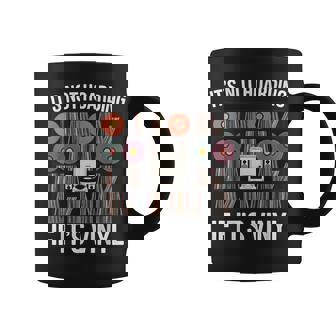 Vinyl Record Collecting Music Lover DJ Audiophile Graphic Print Coffee Mug - Monsterry