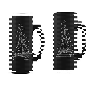 Voilier Impression Poitrineoilier Avec Nom Sail Sur Le Bat Tasse - Cadeauxyz