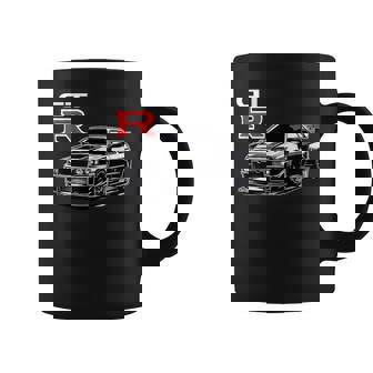 Voiture De Sport Noire Gt R 34 Racing Drag Drift Jdm Japan Street Tasse - Cadeauxyz