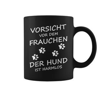 Vorsichtor Dem Frauchen Der Hund Ist Harmlos Gassi Women's Tassen - Geschenkecke