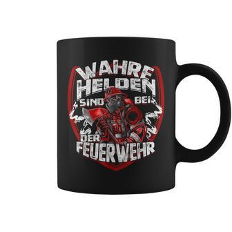 Wahre Helden Sind Bei Der Feuerwehrmann Tassen - Geschenkecke