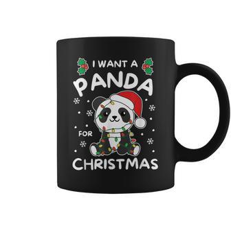 I Want A Panda For Christmas Cute Pandas Tassen - Geschenkecke