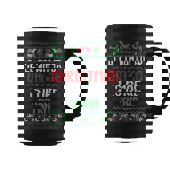 All I Want Is More Yarn Knitting & Crochet Ugly Christmas Graphic Print Coffee Mug - Monsterry