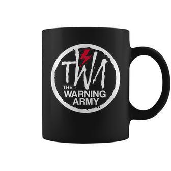 The Warning Band Adults Black Cotton Modern Crew Neck Short Sleeve Small Coffee Mug - Monsterry