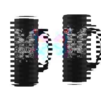 Watercolor Butterfly -Child Butterfly Black Small Modern Round Neck Straight Alpha Medium Us 165 Short Sleeve All Butterfly Novelty-S Coffee Mug | Mazezy