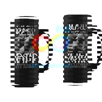 I Wear Blue For My Brother Autism Awareness Infinity Symbol Coffee Mug | Mazezy