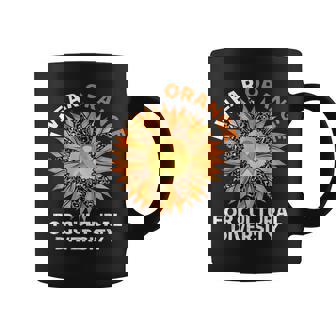 I Wear Orange For Cultural Diversity Awareness Sunflower Graphic Print Coffee Mug - Monsterry