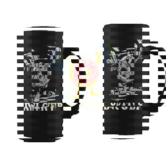Weightlifting Fitness Workout Gym Donut Lover Graphic Print Coffee Mug - Monsterry
