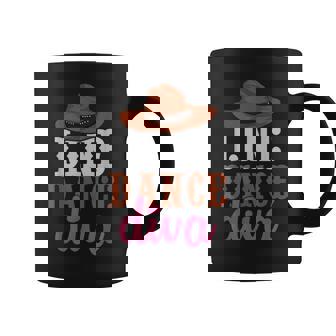 Western Country Line Bailarina Es Niñas Diva Line Dance Taza de café - Regaloses