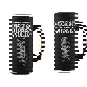Whiskered Screech-Owl Whisperer Bird Lover Graphic Print Coffee Mug - Monsterry