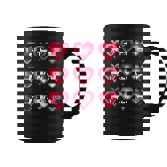 Wiener Dog Dachshund Hearts Candy Valentines Day Dog Lover Premium Graphic Print Coffee Mug - Monsterry