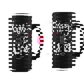 Wine Pajamas Wine Glass Pajama Drinking Party Graphic Print Coffee Mug - Monsterry