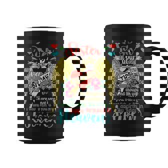 Wish A Very Happy Birthday Sister In Heaven Memorial Family Graphic Print Coffee Mug - Monsterry
