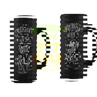 Wishin’ You a Pot O’ Gold St Patrick's Day Graphic Print Coffee Mug - Monsterry