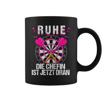 Women's Rest Die Chefin Ist Jetzt Dran Darts Dartter Women's Dart Tassen - Geschenkecke