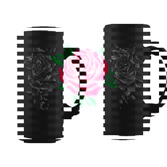 Women's Rose Motif Red Rose Flowersalentine's Day Rose Flower Tassen - Geschenkecke