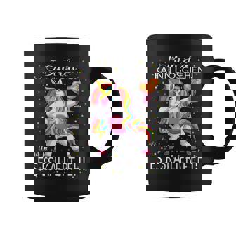 Women's Unicorn Bin Da Kann Losgehen Und Ja Es Escaliert Eh Kostüm With-Neck Tassen - Seseable