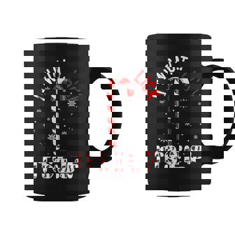 It Won't Lick Itself Joke Christmas Candy Cane Lover Graphic Print Coffee Mug - Monsterry