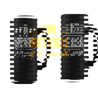 Worker Retirement Work Frei Lazy Holiday Retirement Graphic Print Coffee Mug - Monsterry