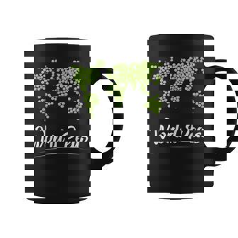 World Peace On Earth Pun Achieved World Peas Funny Pun Graphic Print Coffee Mug - Monsterry