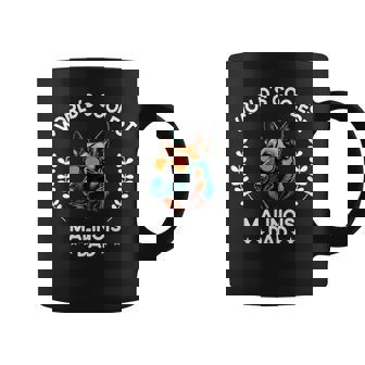 World's Coolest Dog Dad Papa Hombre Malinois Taza de café - Regaloses