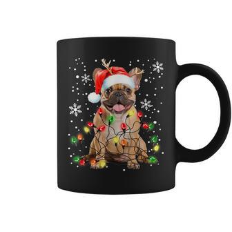 Xmas Lighting Santa French Bulldog Dog Christmas Tassen - Geschenkecke