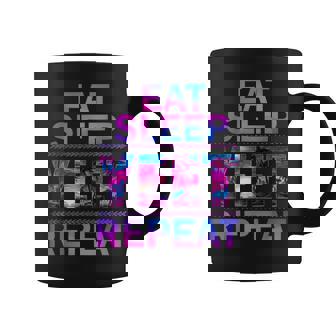 Yeet Eat Sleep Yeet Repeat Saying Kid Coffee Mug | Seseable CA