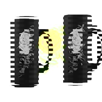 Yellow Rose Vintage Botanical Floral Flower Coffee Mug - Thegiftio