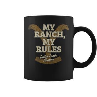 Yellowstone My Ranch My Rules Dutton Ranch Big Chest Logo Tassen - Geschenkecke