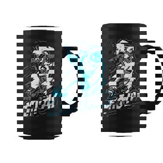 Yeti To Play Bigfoot Ice Hockey Sport Sasquatch Skate Graphic Print Coffee Mug - Monsterry