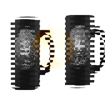 Yin Yang Tree Of Life Buddhist Taoist Symbol Meditation Yoga Graphic Print Coffee Mug - Monsterry