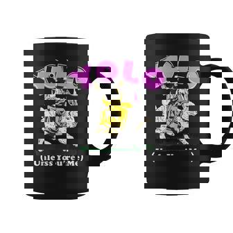 Yolo Unless You're Me Jesus Riding Rabbit Coffee Mug - Thegiftio UK