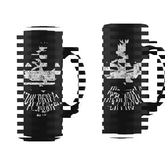 Yooper Moose Shirt Upper Peninsula Moose Canoe Graphic Print Coffee Mug - Monsterry
