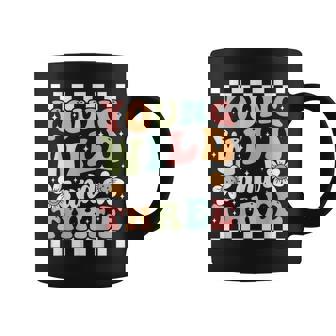 Young Wild And Three Cute Daisy Groovy 3Rd Birthday Party Coffee Mug - Seseable