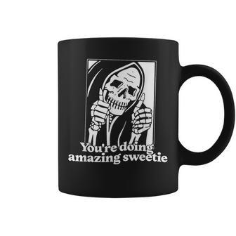 You'Re Doing Amazing Sweetie Graphic Print Coffee Mug - Monsterry