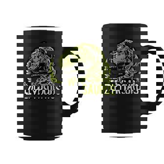 Zephyr Saurus Personalized Name Dinosaur T-Rex Graphic Print Coffee Mug - Monsterry