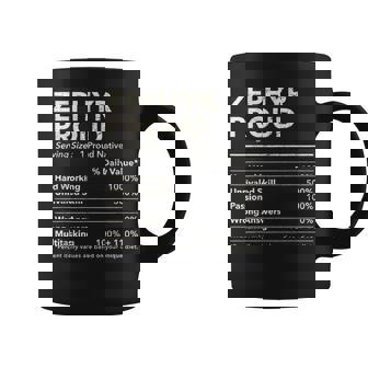 Zephyr Texas Proud Nutrition Facts Graphic Print Coffee Mug - Monsterry