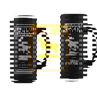 Zodiac Sign Caution It's Aries Season Graphic Graphic Print Coffee Mug - Monsterry