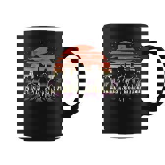 Zombie Horde At Sunset City Apocalypse Survival Horror Art Premium Graphic Print Coffee Mug - Monsterry