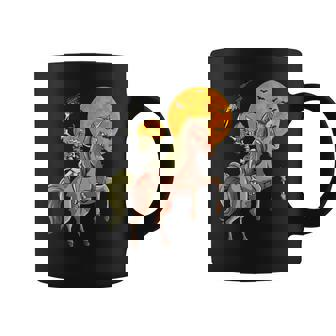 Zombie Unicorn Hunting Skeleton Halloween Hunter Gun Lover Graphic Print Coffee Mug - Monsterry