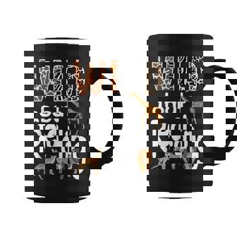 Zoo Animals Wild About Reading Books Reader Lover Librarian Coffee Mug | Mazezy