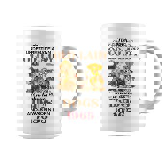 1965 An Old Lady Who Loves Dogs Coffee Mug | Mazezy