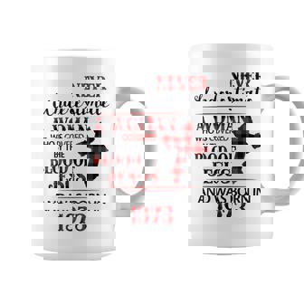 1973 A Woman Who Is Covered By The Blood Of Jesus Coffee Mug | Mazezy