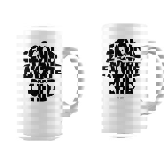 2nd Second FAVORITE CHILD Funny Brother Sister Sibling Twin Graphic Print Coffee Mug - Monsterry