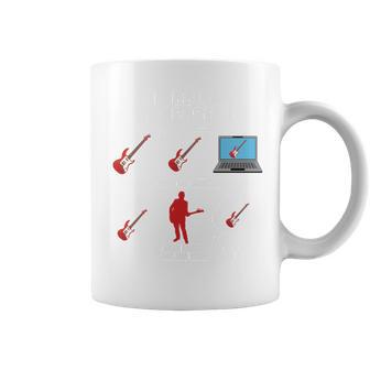 6 Things I Do In My Spare Time Bajista Manga Larga Taza de café - Regaloses