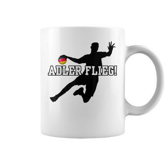 Adler Flieg Handball Fan Outfit Gray Tassen - Geschenkecke