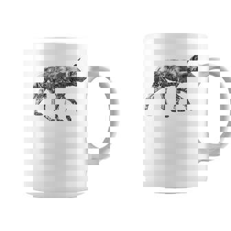 African Wild Dog Ready To Hunt Graphic Print Coffee Mug - Monsterry