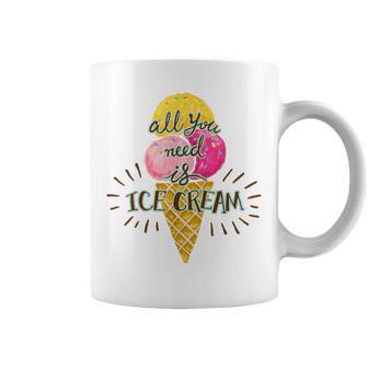 Alles Was Sie Brauchen Ist Eis Everything You Need Is Eis Tassen - Geschenkecke